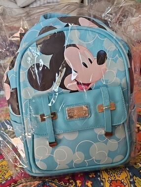 Disney WondaPop Mickey Mouse Vegan Leather Backpack NWT